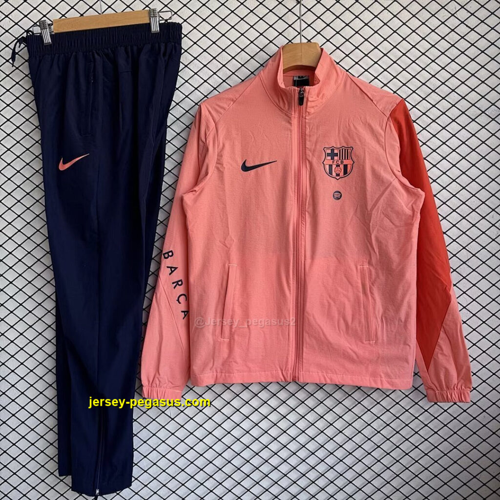 Barcelona 2025-26 Pink Windbreaker Suit
