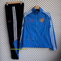 Manchester united 2025-26 Blue Windbreaker Suit