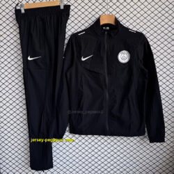 Paris Saint Germain（PSG） 2025-26 Black Windbreaker Suit
