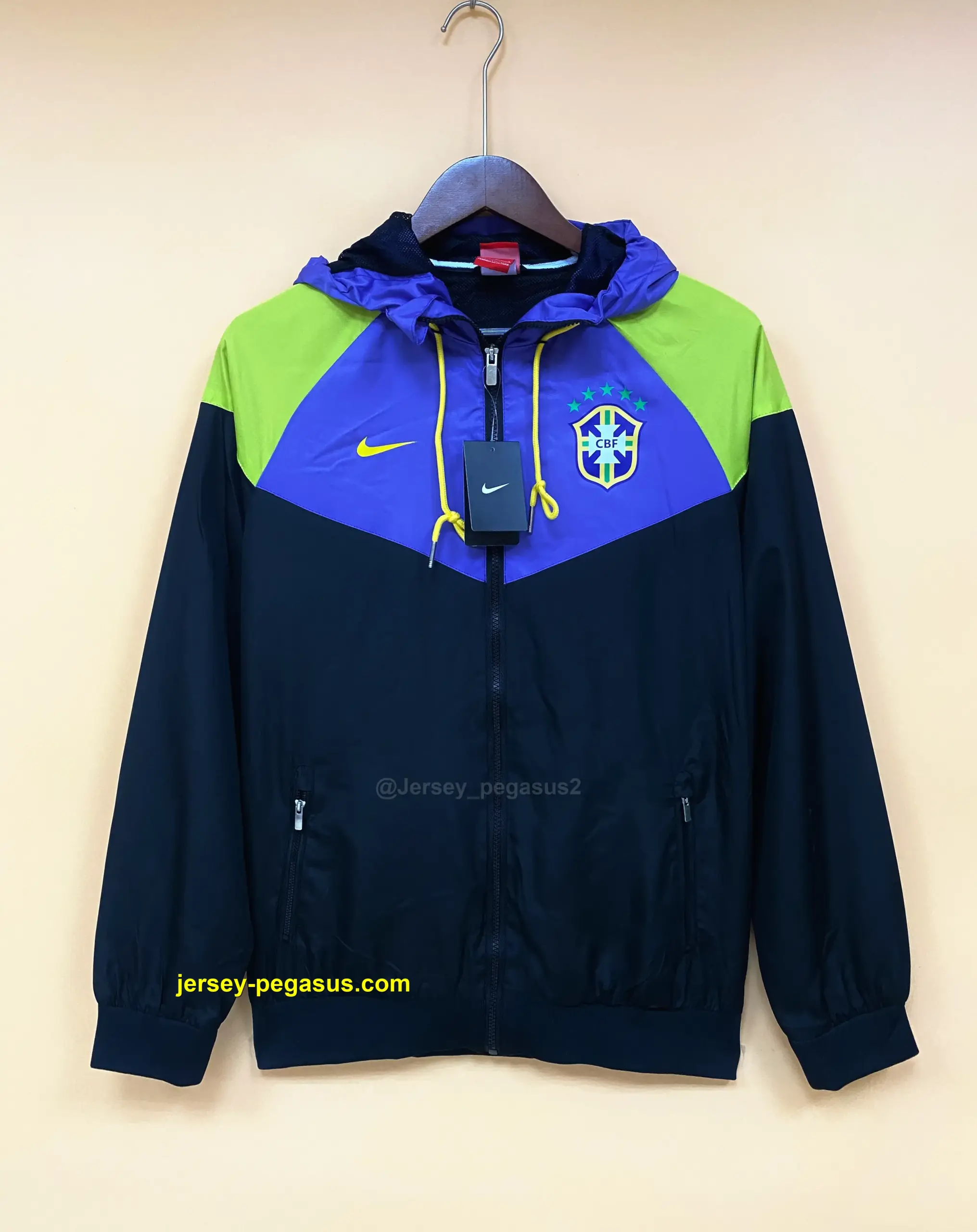 Windbreaker Brazil Purple Black Windbreaker Brazil Purple Black