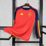 Spain 2026 World Cup Home Long Sleeve Jersey (Champion 2-Star Version)