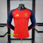 Spain 2026 World Cup Home Long Sleeve Jersey Player Version (Champion 2-Star Ver