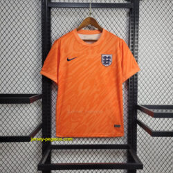 2024 England Goalkeeper Kit Orange UEFA Euro Shirt Football