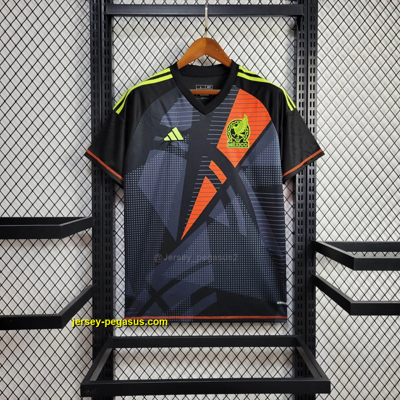 2024 Mexico Goalkeepers Black Kit Football