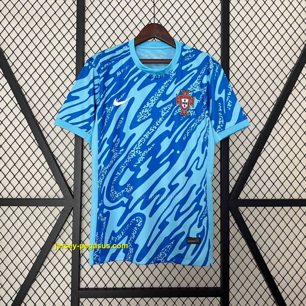 2024 Portugal Blue Goalkeeper Kit Sport