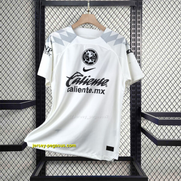 America Goalkeeper White Kit Soccer Uniform
