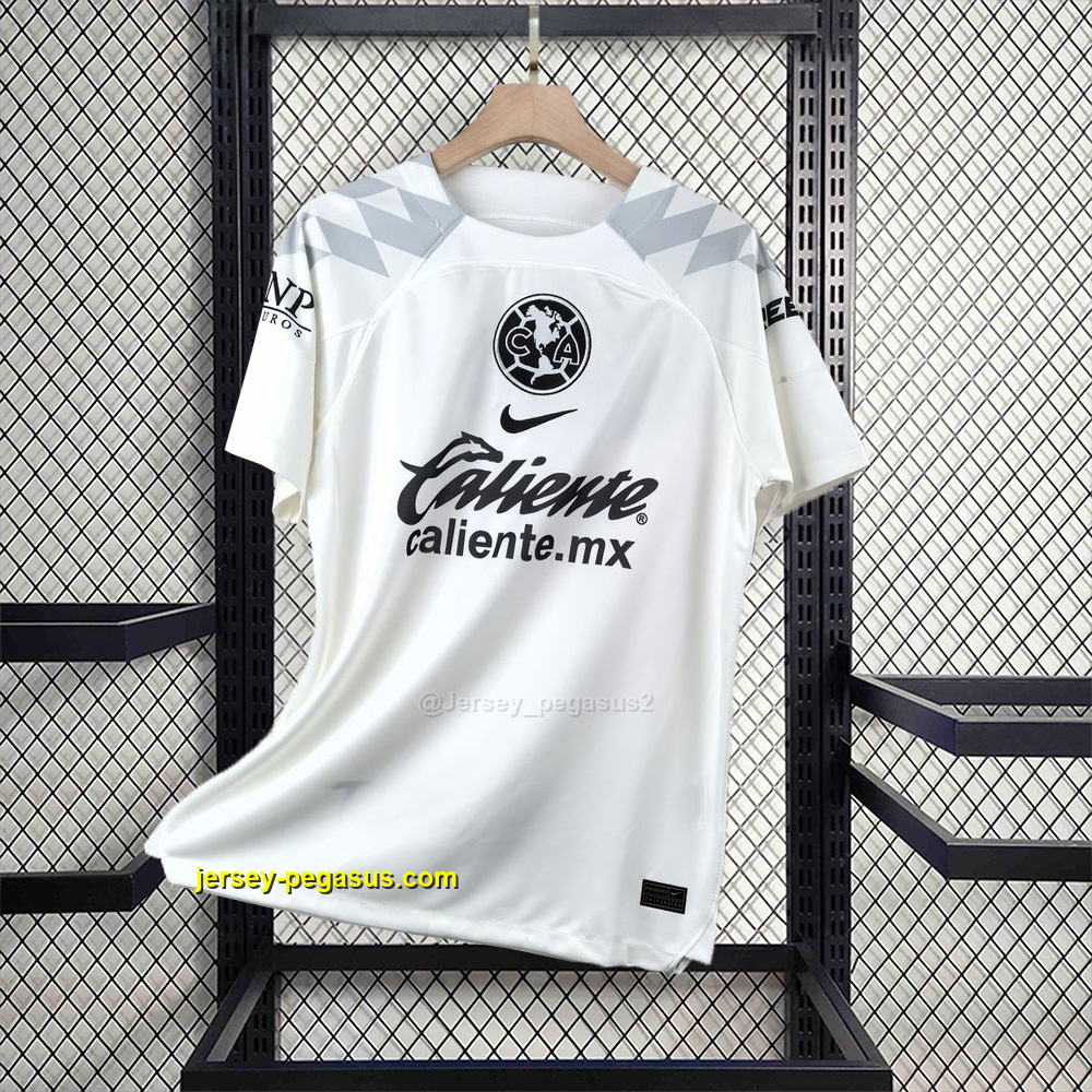 America Goalkeeper White Kit Soccer Uniform