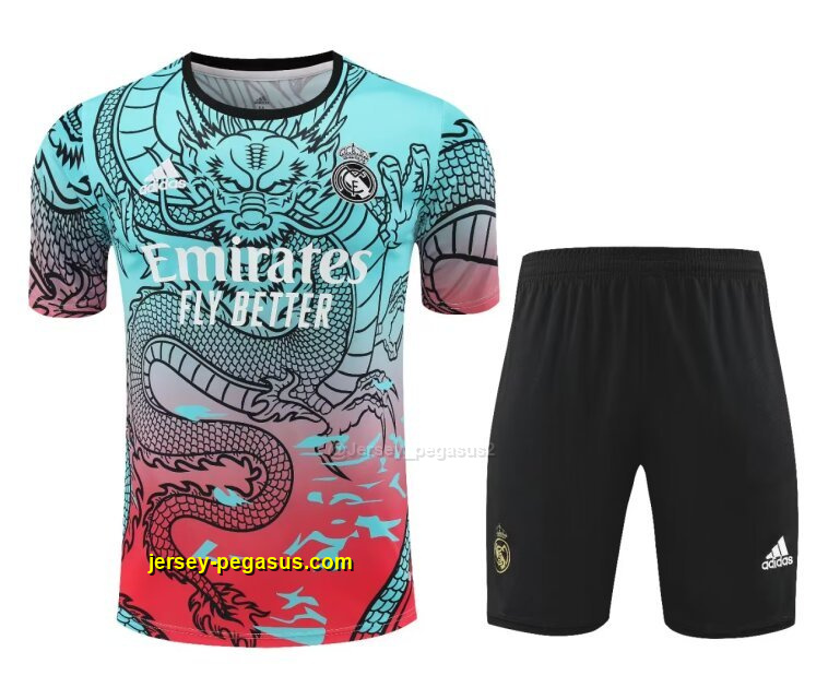 Real Madrid Dragon Training Kits(Top+Shorts) Football Replicas