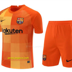 Barcelona orange goalkeeper