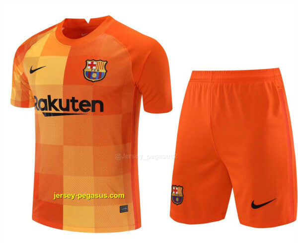 Barcelona orange goalkeeper
