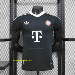Bayern Munich Black GoalKeeper Kit Player Version Shirt Soccer