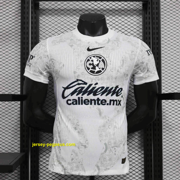 Club America Goalkeeper White Kit Player Version Shirt Club America Goalkeeper White Kit Player Version Shirt