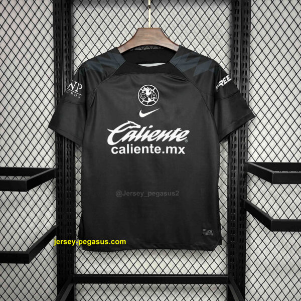 Club América Goalkeeper Kit Black Shirt Soccer Jerseys Club América Goalkeeper Kit Black Shirt Soccer Jerseys