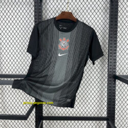 Corinthians Goalkeeper Black Shirt Soccer Apparels