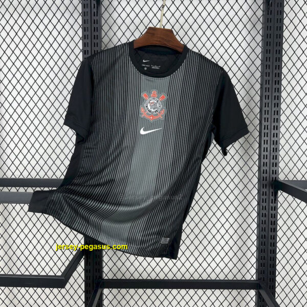 Corinthians Goalkeeper Black Shirt Soccer Apparels