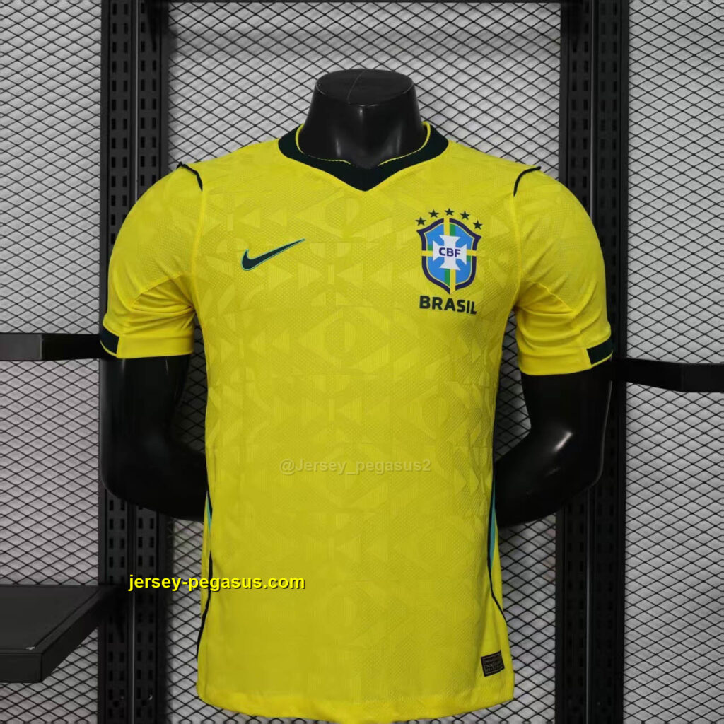 2026 Brazil Home Kit World Cup 2026 Player Version Football T-Shirt