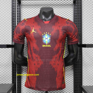 2026 Brazil Yellow Goalkeeper Wolrd Cup 2026 Kit Player Version Football AAAAJer