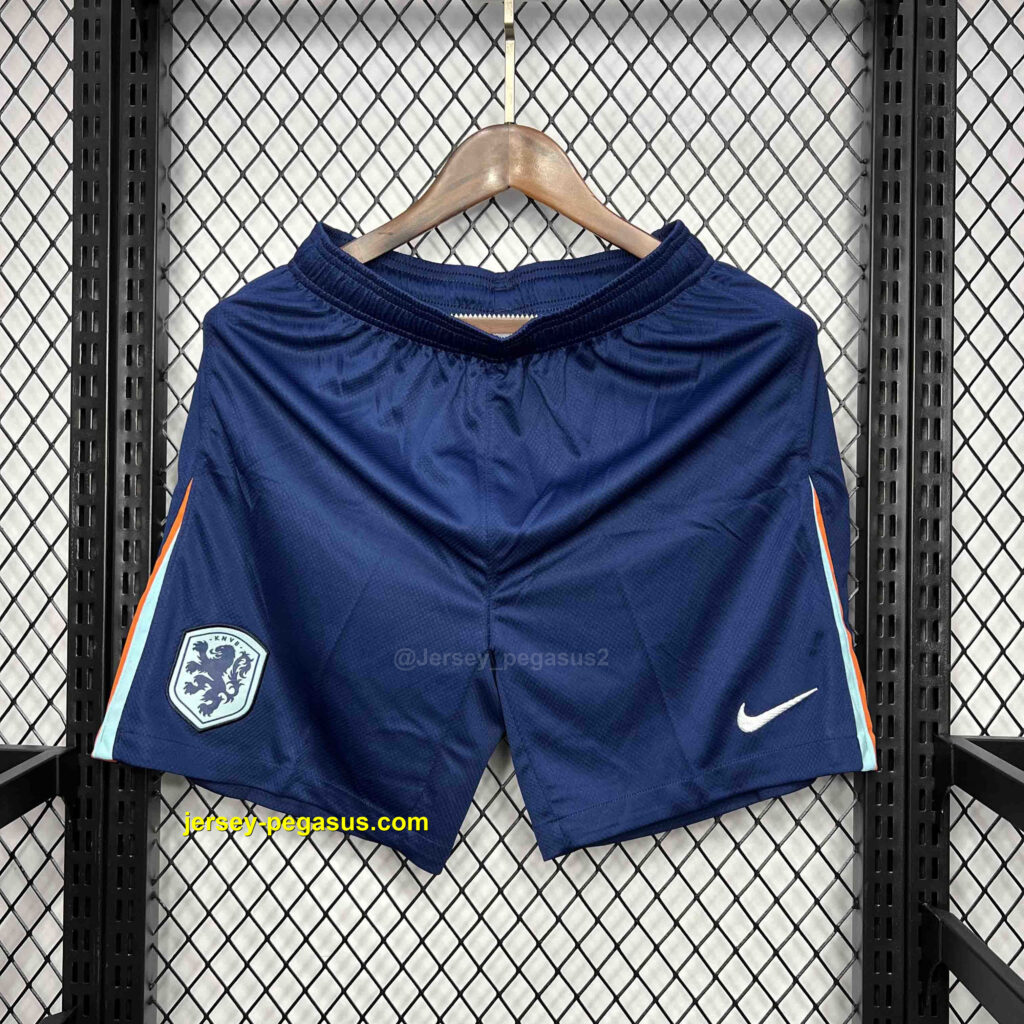 2024 Netherlands Away Shorts UEFA Euro 2024 Football Uniform