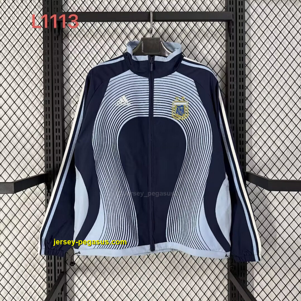 2006 Argentina Retro Windbreaker Navy Jackets