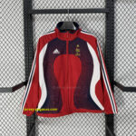 2006 France Retro Windbreaker Red Jackets