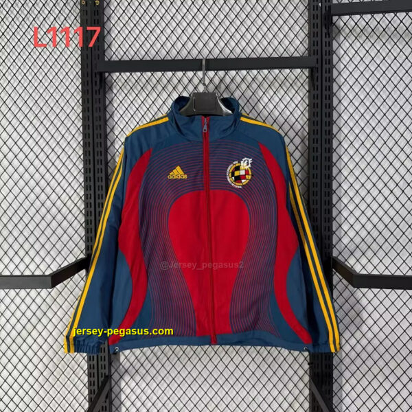 2006 Spain Retro Windbreaker Red&Blue Jackets 2006 Spain Retro Windbreaker Red&Blue Jackets
