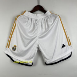 Real Madrid Home Shorts White Pants Cheap Football Kit