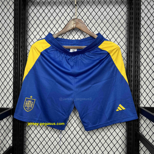 2024 Spain Home Shorts UEFA Euro 2024 Football Uniform 2024 Spain Home Shorts UEFA Euro 2024 Football Uniform