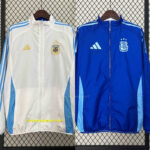 2024 Argentina Trench Coat Reversible Windbreaker Double-Sides Jacket