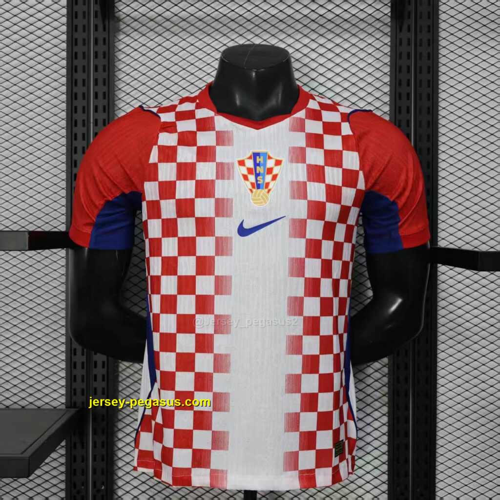 2026 Croatia Home Kit World Cup 2026 Player Version Football T-Shirt