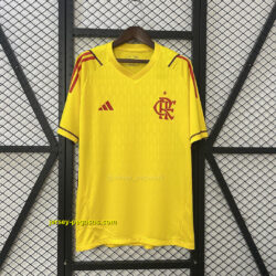 Flamengo Goalkeeper Yellow Kit Soccer T-Shirt