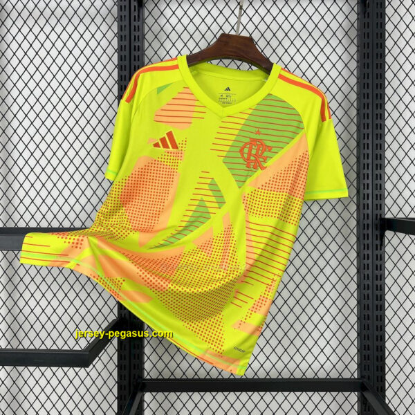 Flamengo Goalkeeper Yellow Shirt Football Uniform Flamengo Goalkeeper Yellow Shirt Football Uniform