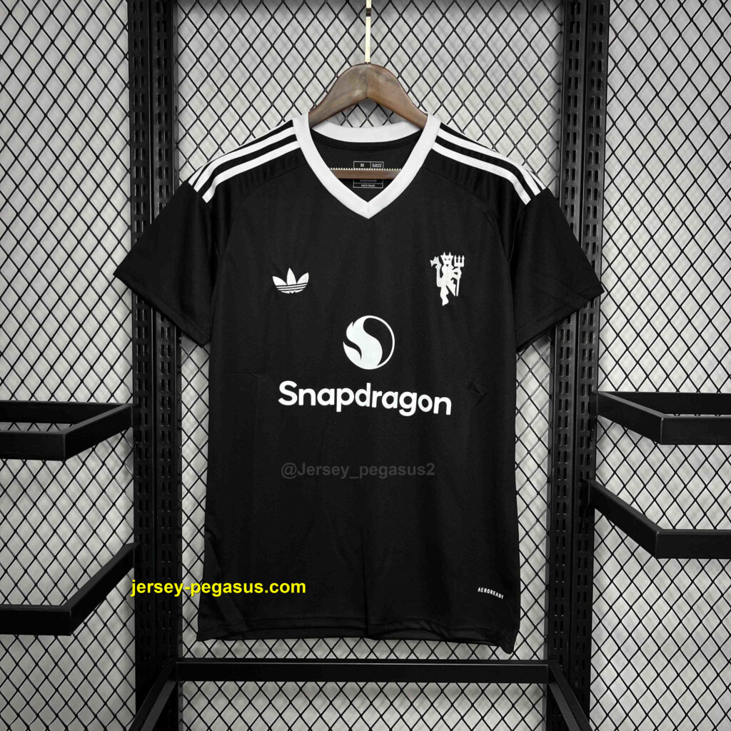 Manchester United Black GoalKeeper Kit Soccer Uniforms Soccer
