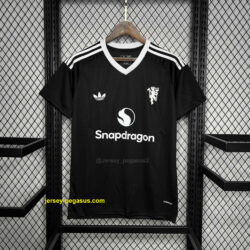 Manchester United Black GoalKeeper Kit Soccer Uniforms Soccer