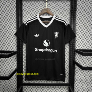 Manchester United Black GoalKeeper Kit Soccer Uniforms Soccer