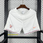 2025 France White Shorts Football Pants