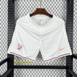 2025 France White Shorts Football Pants