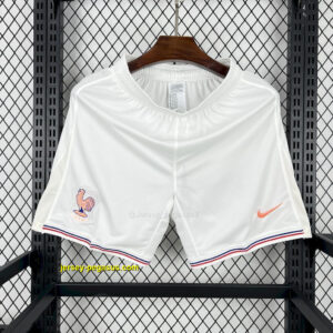 2025 France White Shorts Football Pants