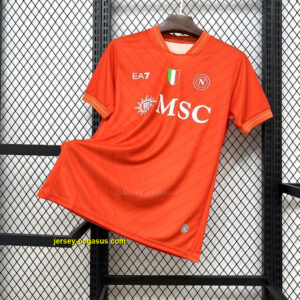 Napoli Goalkeeper Orange Shirt Football Apparels