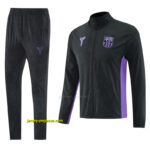 Barcelona Black Half Zipper Jacket+Long Pants