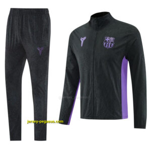 Barcelona Black Half Zipper Jacket+Long Pants