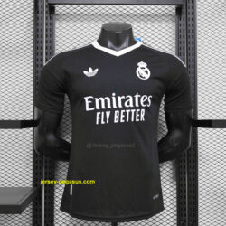 Real Madrid Black GoalKeeper Kit Player Version Shirt Soccer