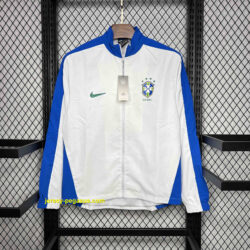 2024 Brazil White Windbreaker Jacket Sport