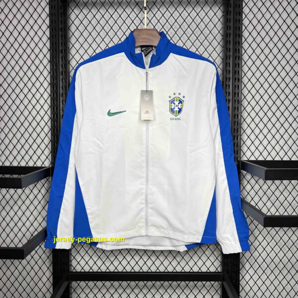2024 Brazil White Windbreaker Jacket Sport
