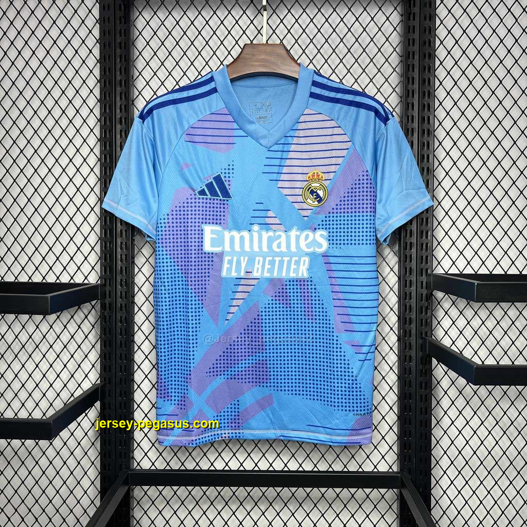 Real Madrid Blue Goalkeeper Kit Sport