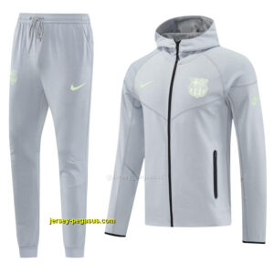 Barcelona Grey Full Zipper Hoodie Jacket +Long Pants
