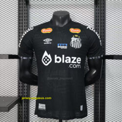 Santos Black Goalkeeper Kit Player Version Apparels