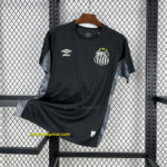 Santos Black Goalkeeper Kit Soccer T-Shirt