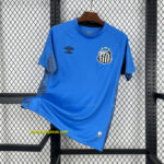 Santos Blue Goalkeeper Kit Football T-Shirt