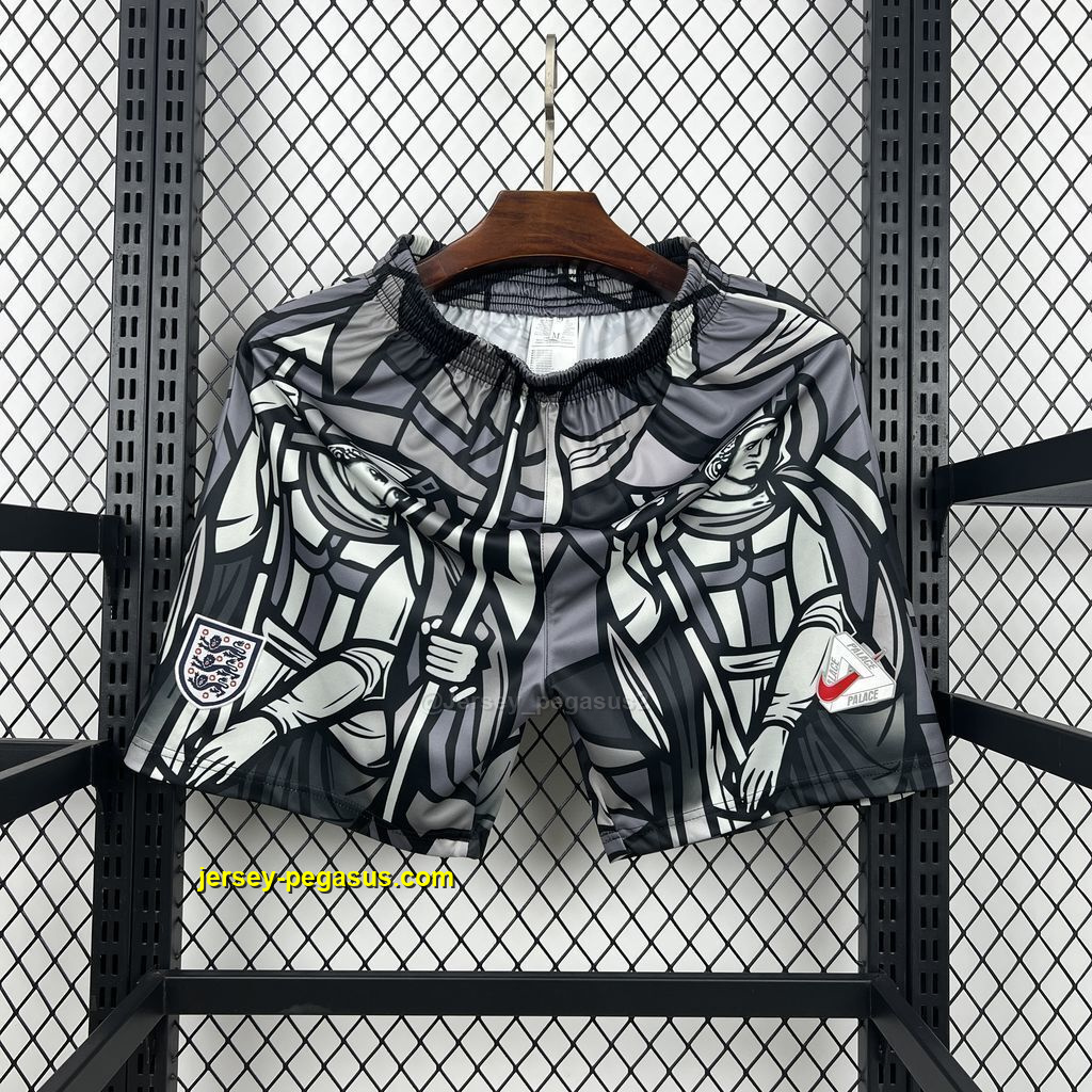 2026 England Pre-Match Gray Shorts Football Trousers