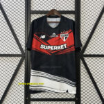 Sao Paulo Goalkeeper Black Shirt Soccer Uniform